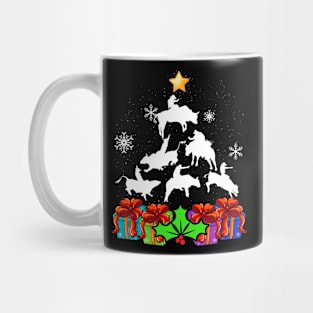 Funny Rodeo Bull Riding Christmas Tree Decor Gift Xmas Rider Mug